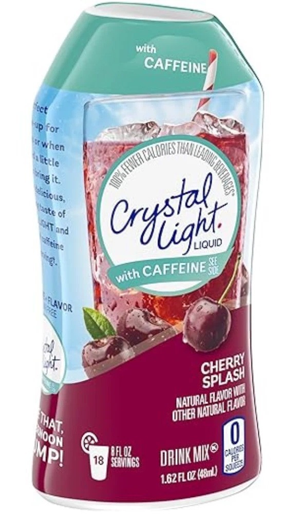 Crystal Light Liquid Cherry Splash Energy Drink Mix