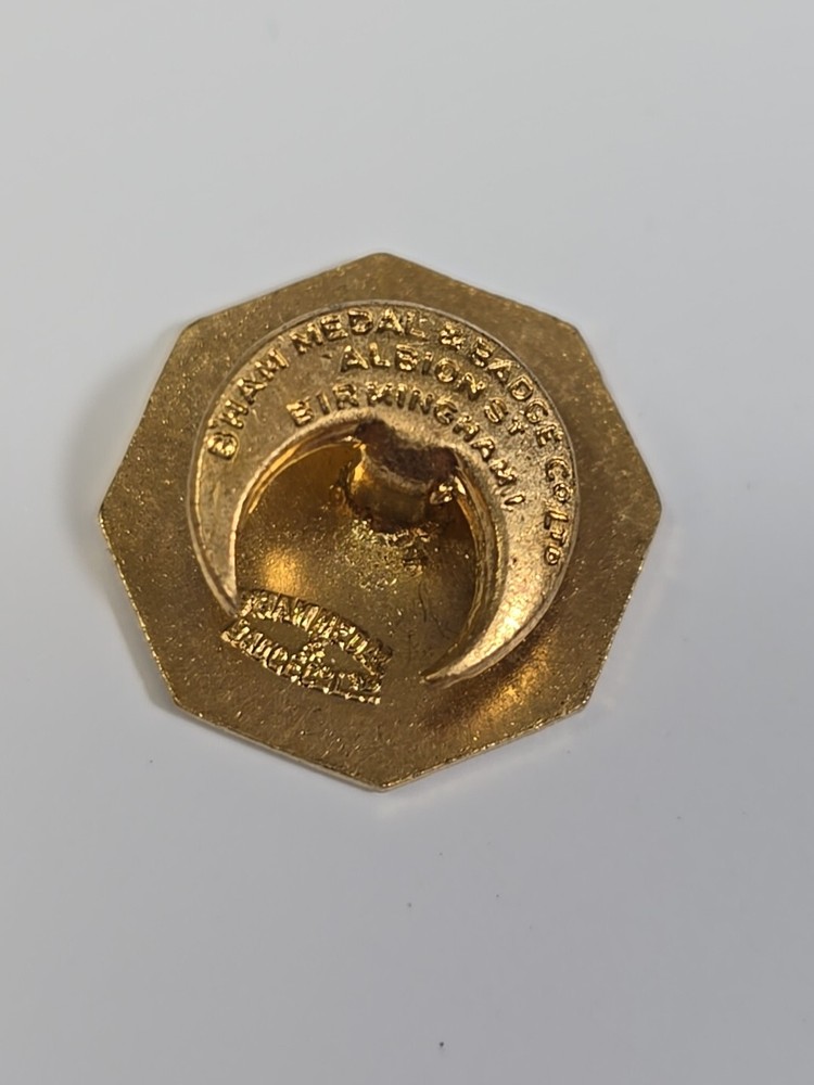 M Mini Builders Club Button Pin Vintage