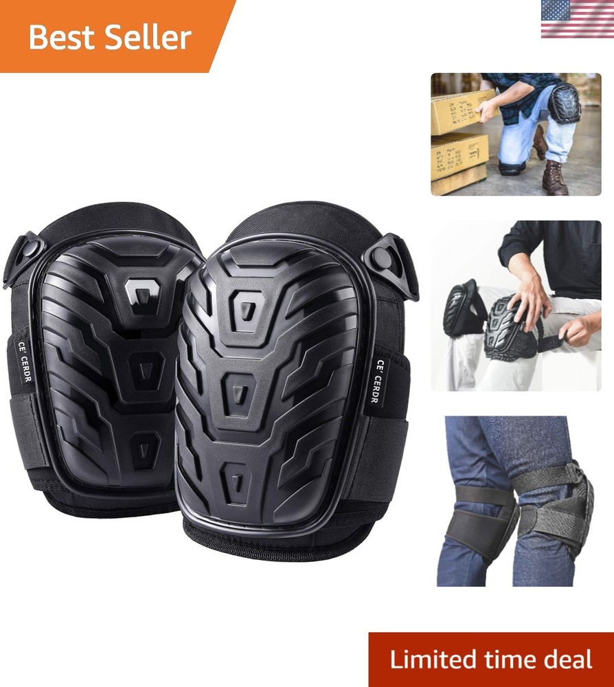 Adjustable Ergonomic Knee Pads for Construction & Gardening - Safe & Comfortable