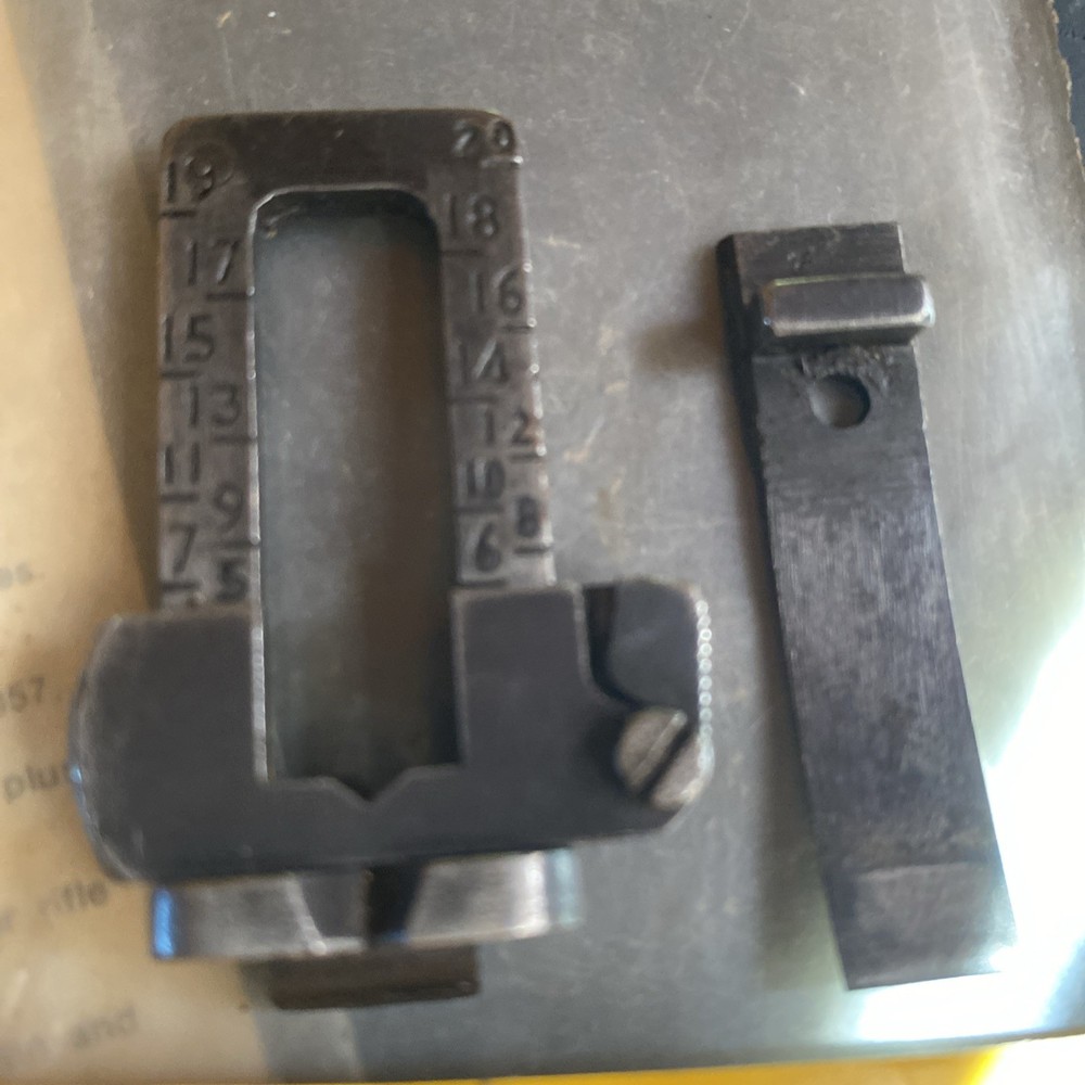 WW2 Japanese Type 38 Rear Sight, With Spring.
