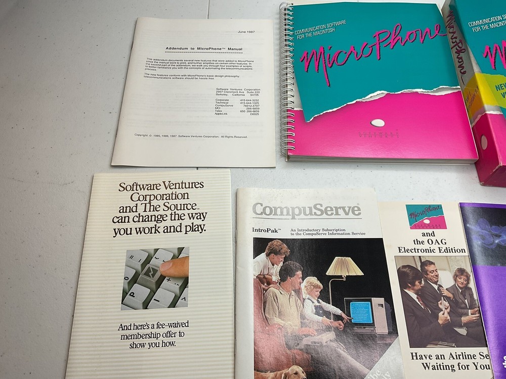 MicroPhone Communicate Software For Apple Macintosh 3.5 Floppy Software Venture