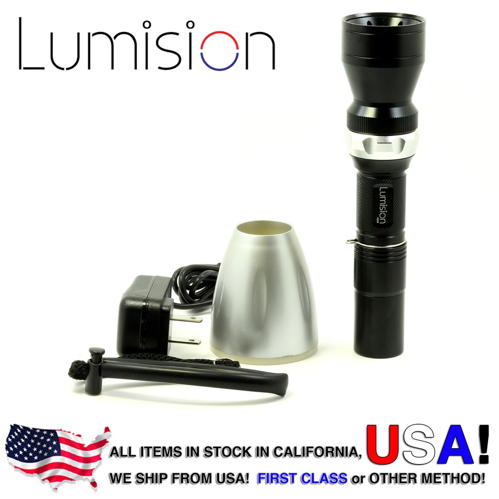 Lumision CREE XML-T6 LED Diving Flash Light Wireless Charge 100M Water Proof