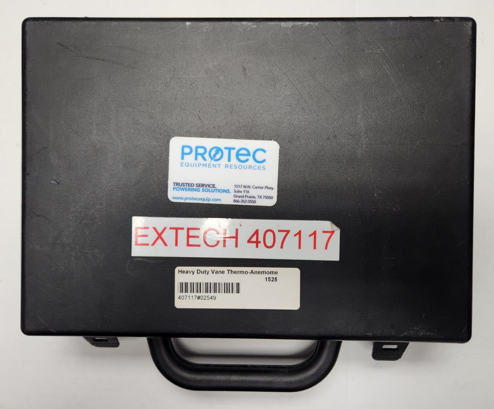 Extech 407117 Anemometer with Telescoping Antenna Sensor & Case