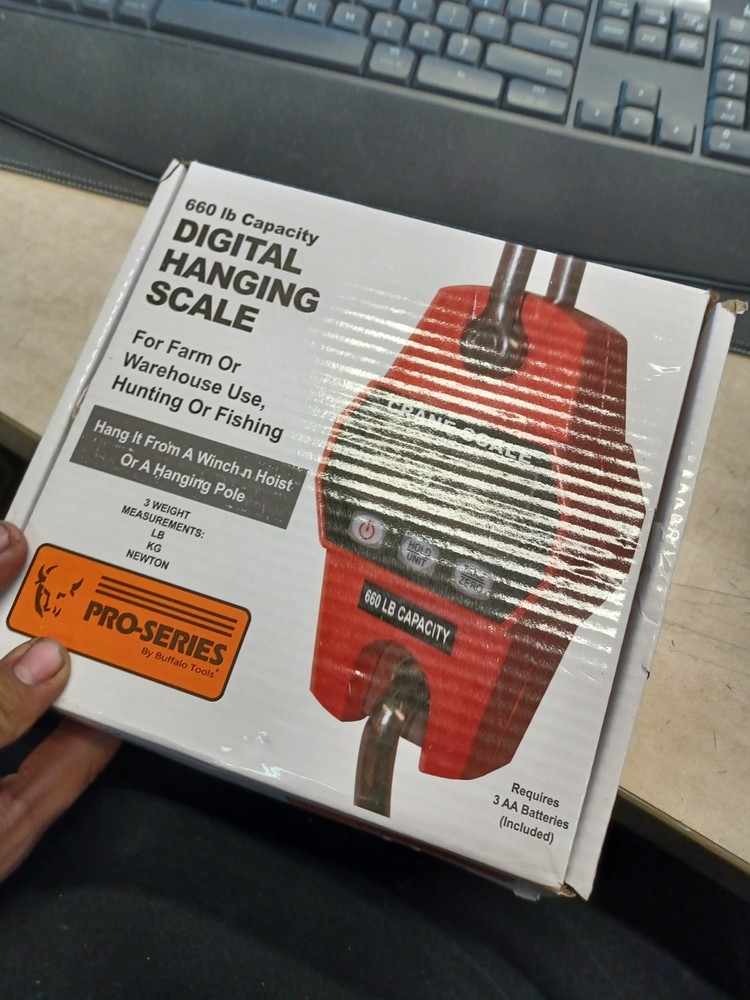 Buffalo Tools DHS660: Digital Hanging Scale with 660 Lbs Capacity