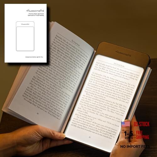 Plus Book Light, LED Reading Light, USB Rechargeable, Warm & Cool cool LED
