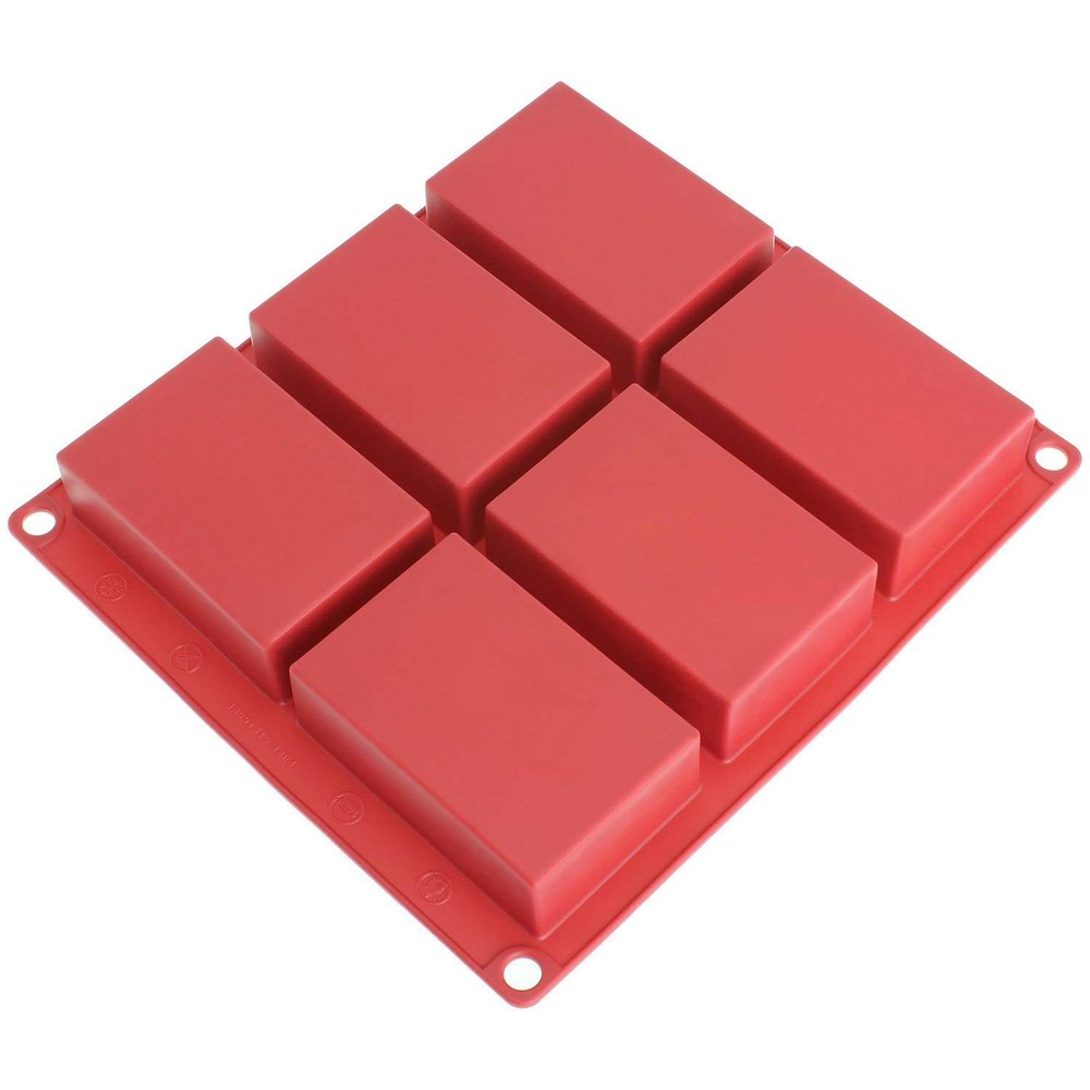 Rectangle Silicone Soap Making Molds Baking DIY Mold For Cake Bakeware US Seller
