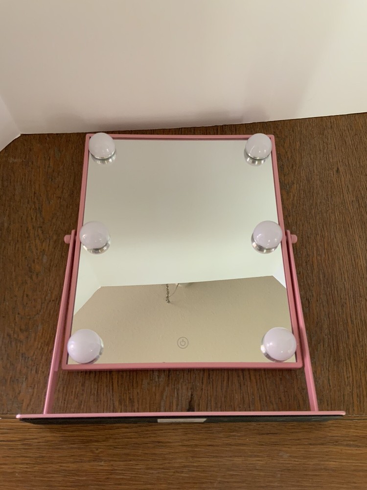 Danielle Creations Women’s Bluetooth LED Hands Free Pink Vanity Mirror
