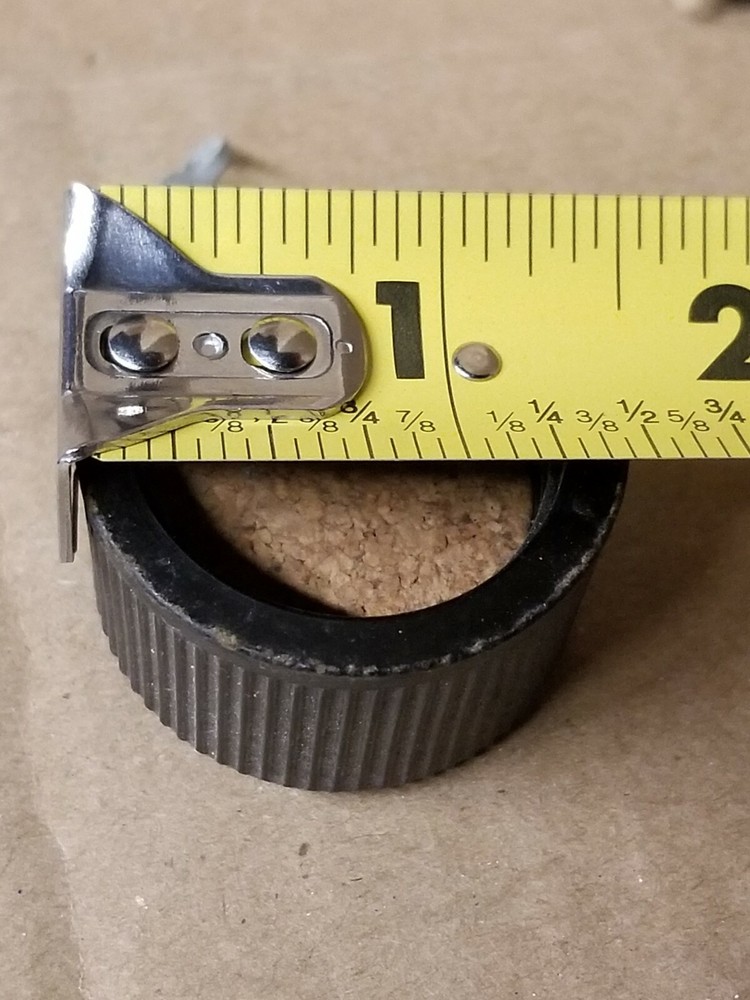 USGI Original Replacement Canteen Cap with Cork and Chain