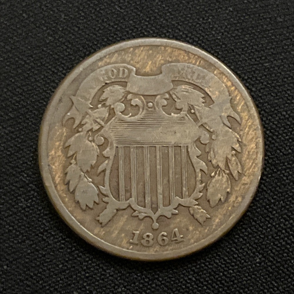 1864 Two Cent Piece 2cp  ---- Nice Coin ----