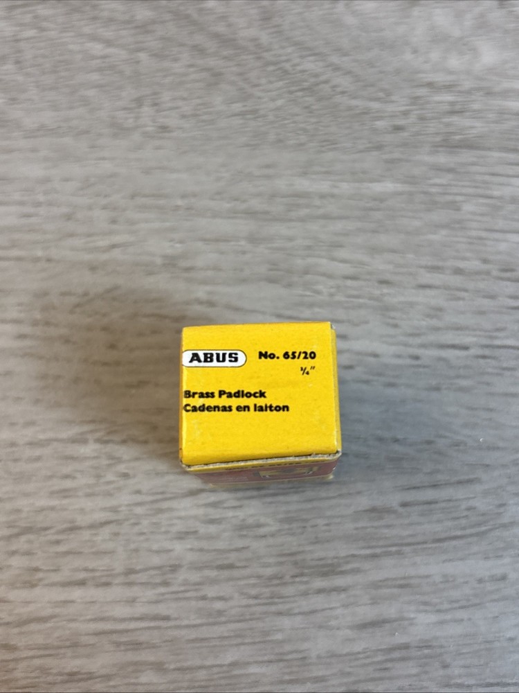 Abus 65/20 Brand New Key Lock 2 Keys