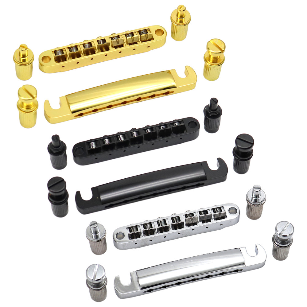 7 Strings Guitar Saddle Tune-O-Matic Bridge & Tailpiece For 7-String LP Guitar