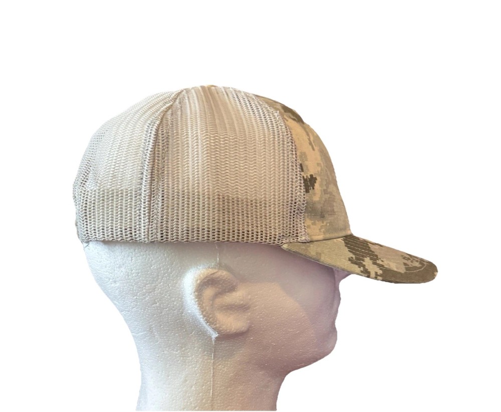 CAT Gray Camo SnapBack Trucker Cap with Logo Embroidery