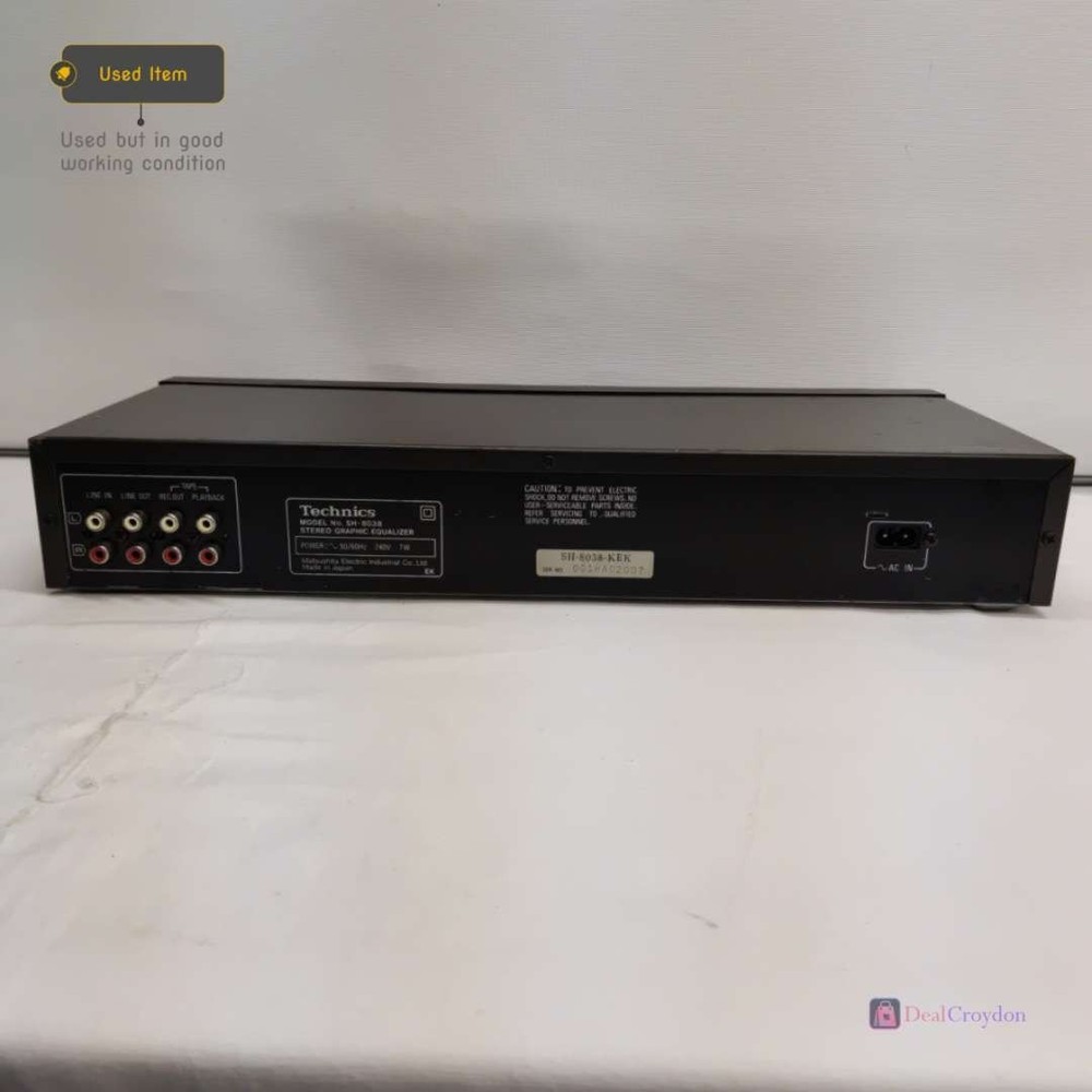 TECHNICS SH-8038 7 BAND STEREO GRAPHIC EQUALIZER