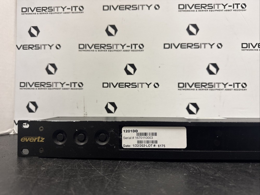 Evertz 1U 1201DD led digital clock