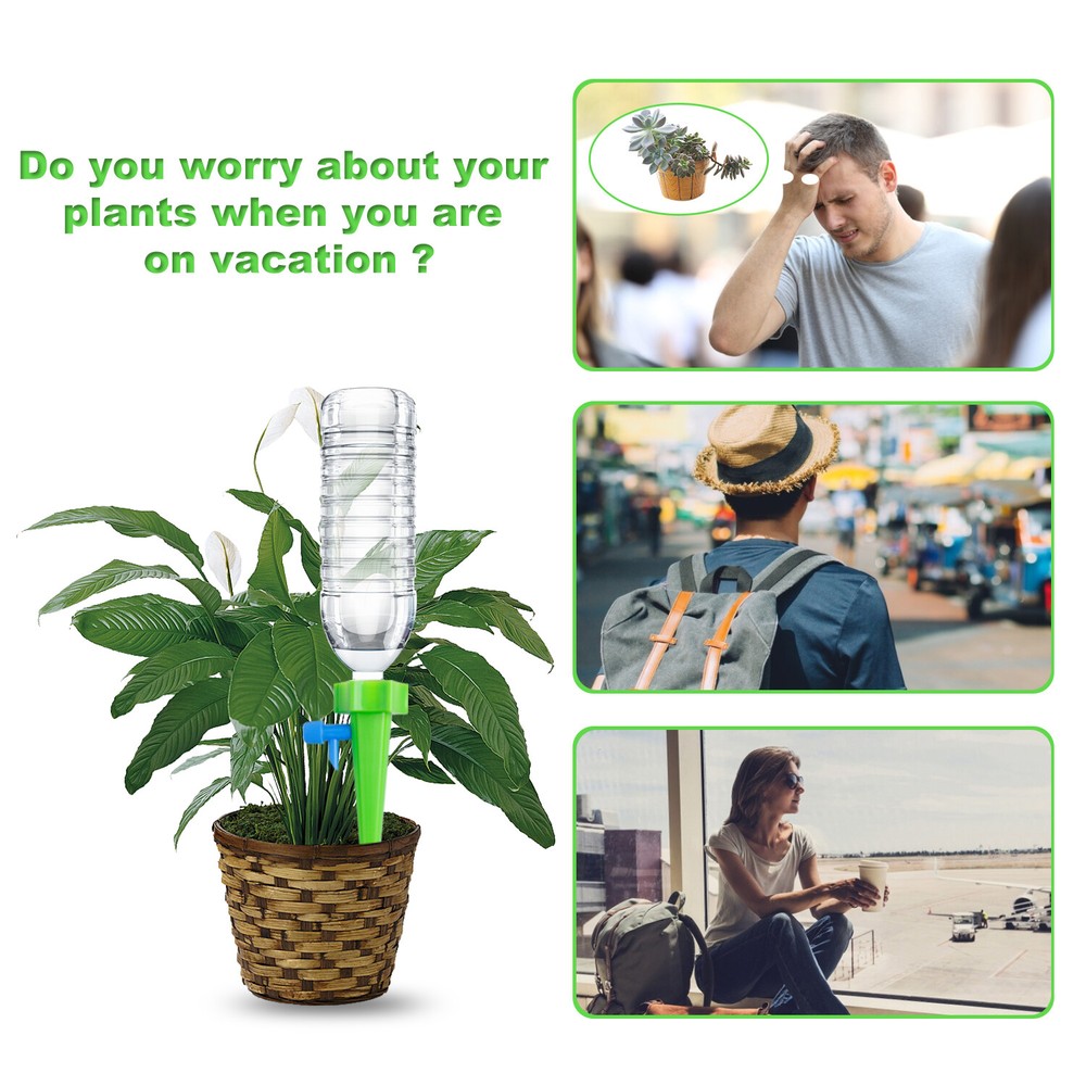 12/24PCS Self Watering Automatic Plant System-Drip Irrigation Garden Tools