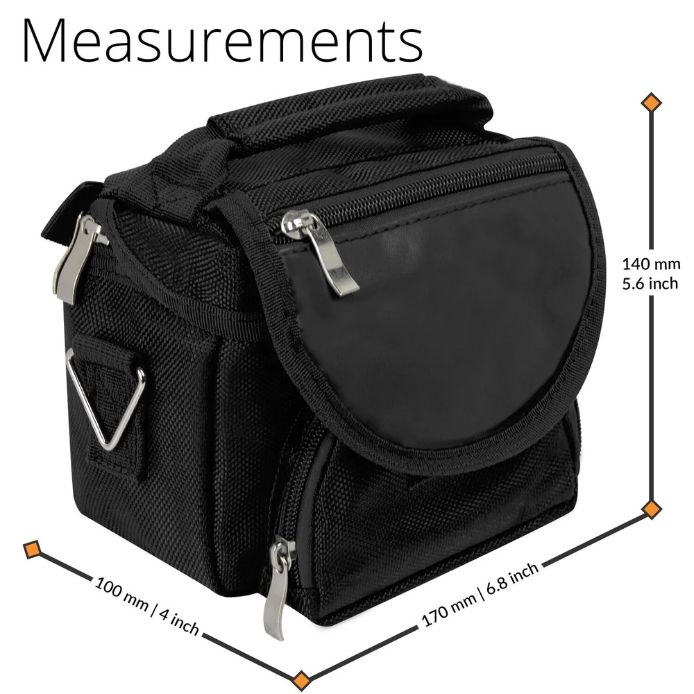 Multi-Use Travel Gadget Bag with Lightweight Design and Ample Storage - Black