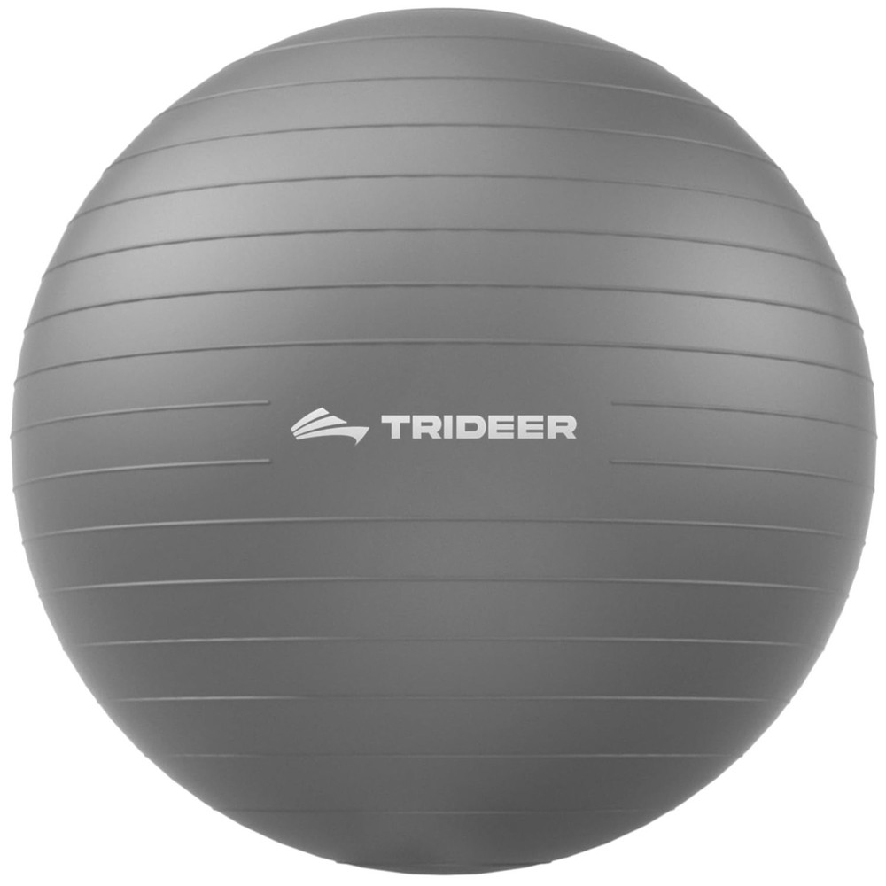 Grey Yoga Ball, Ideal for Pilates & Physical Therapy