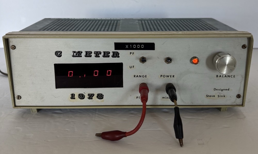 C Meter Capacitance Meter 1978 Digital Display Steve Sink Powers On Untested