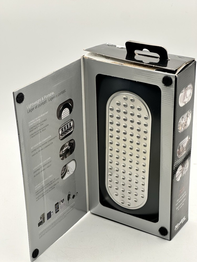 Master Lock 5900D Combination Portable Safe Gray Security For Your Small Items