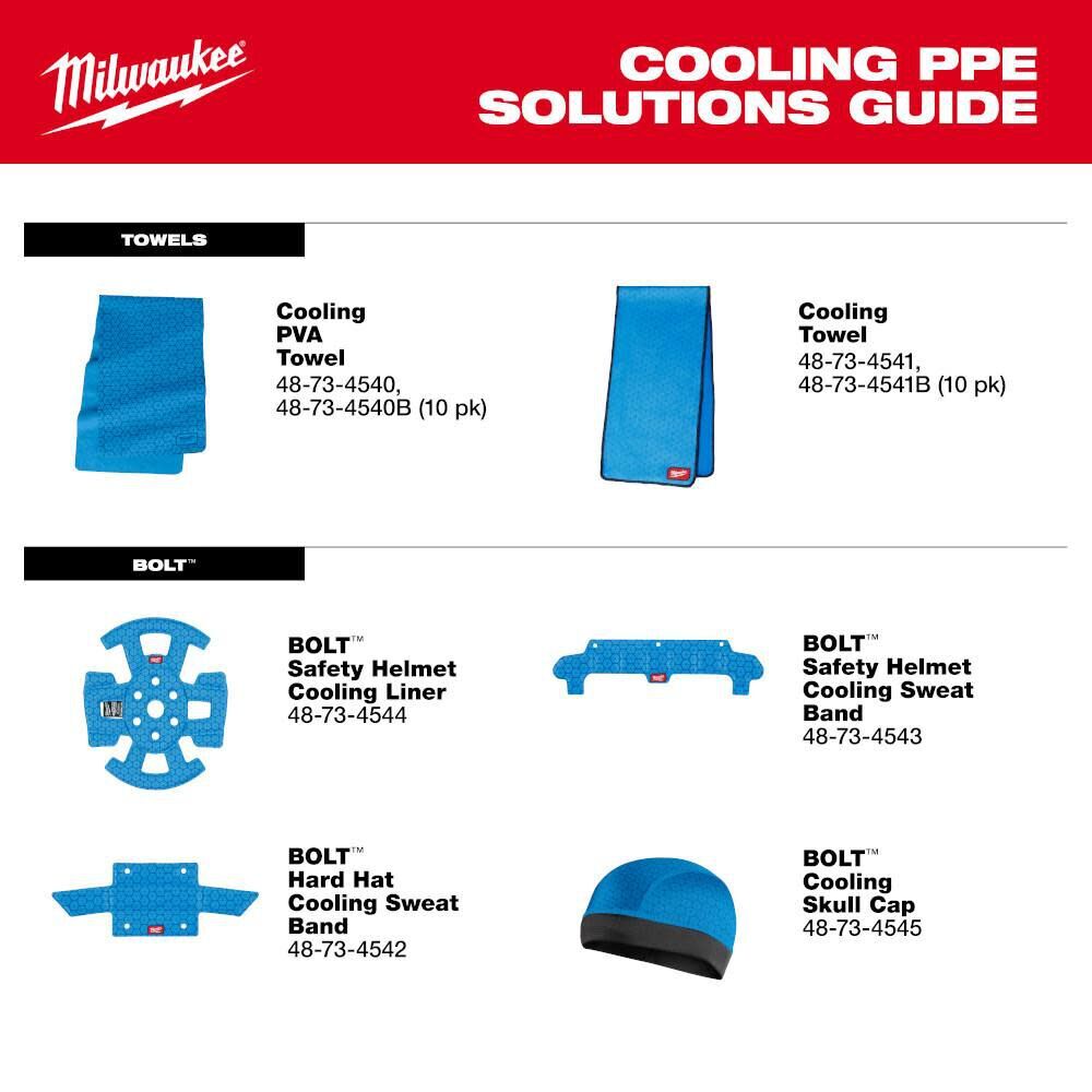 Milwaukee Cooling Microfiber Towel-Bulk 10