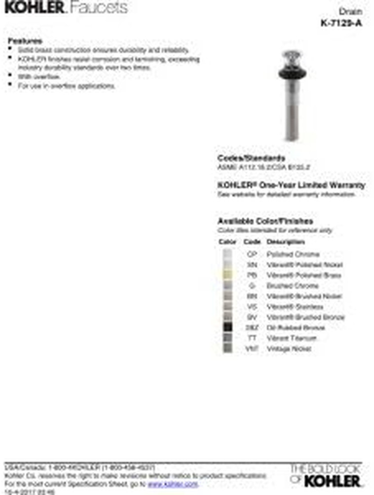 GRID DRAIN WITH OVERFLOW