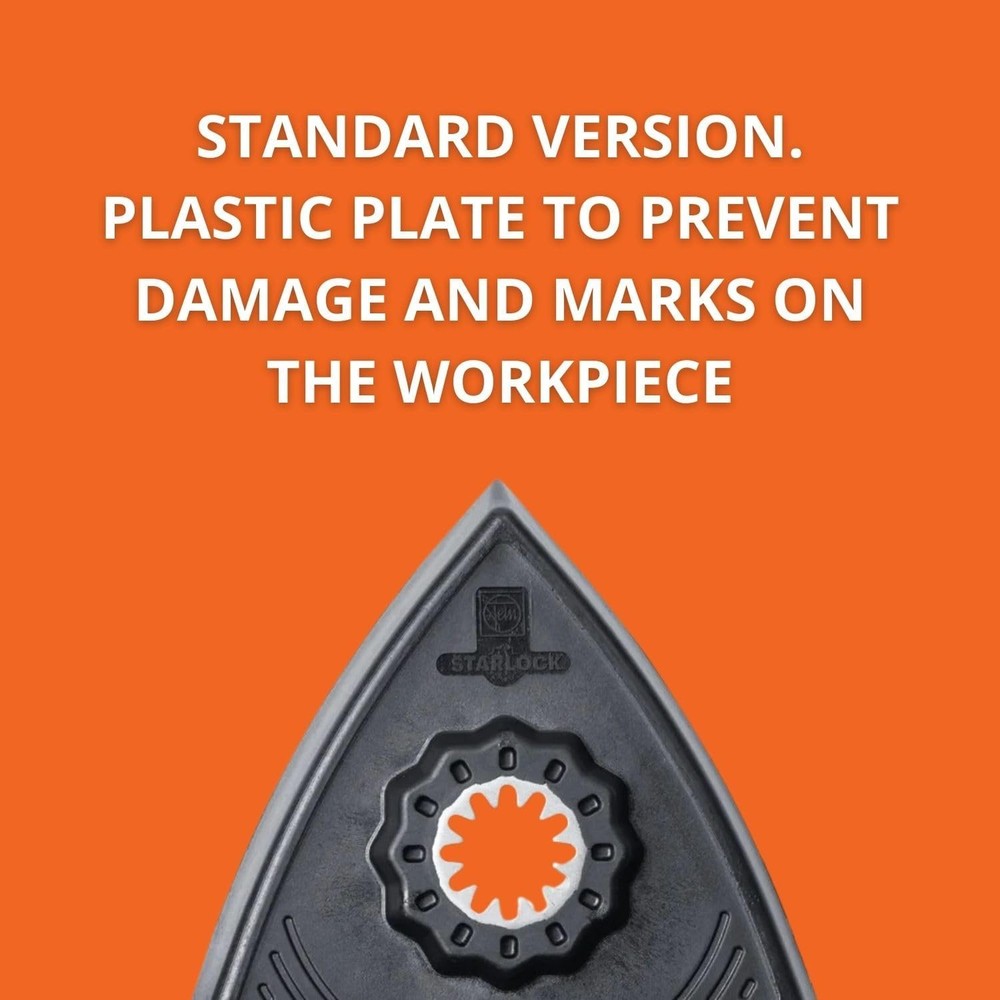 Starlock Triangular Backing Pad Set with Hook & Loop Attachment - Plastic Pla...