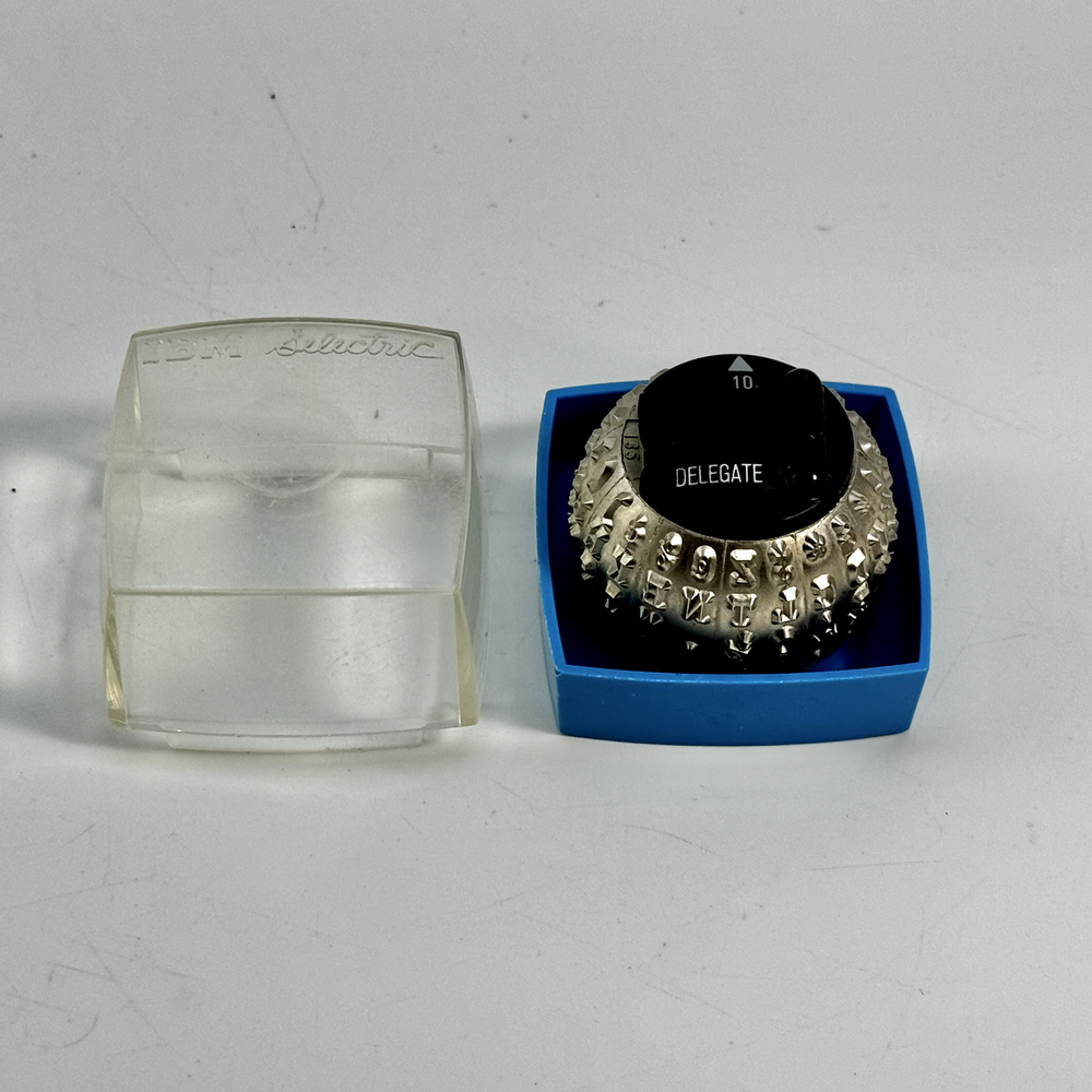 IBM Selectric Typewriter Element Ball Print Head 10 DELEGATE In Original Case