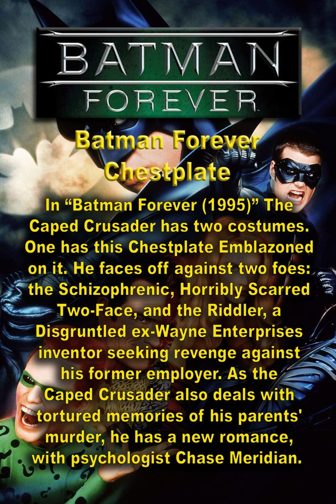 Batman Forever Chestplate, Solid Resin, Real Prop Replica, Signed, Numbered