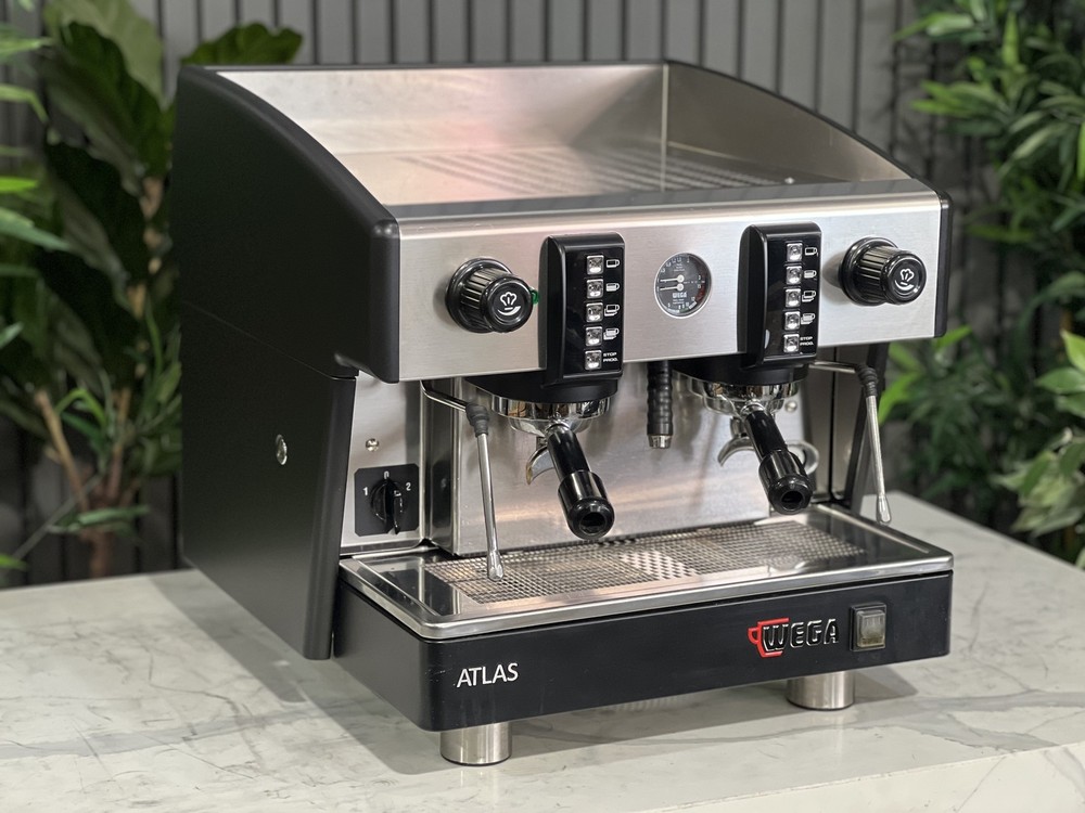 WEGA ATLAS COMPACT EVD 2 GROUP ESPRESSO COFFEE MACHINE BLACK