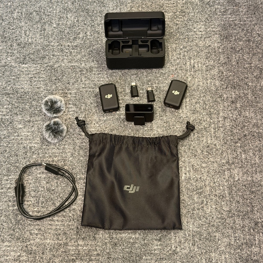 DJI Mic 1 Wireless Microphone System 2 TX 1 RX with Recharging Case / Windscreen