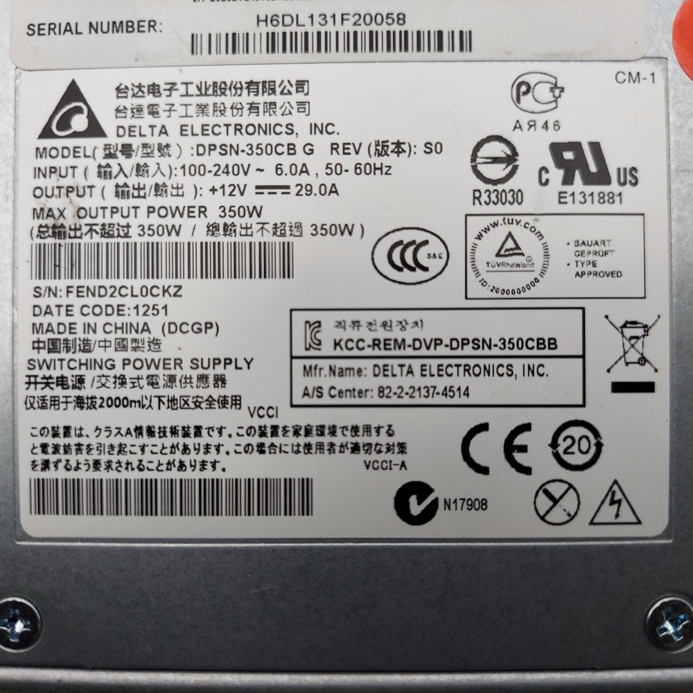 Dell DPSN-350CB Power Supply