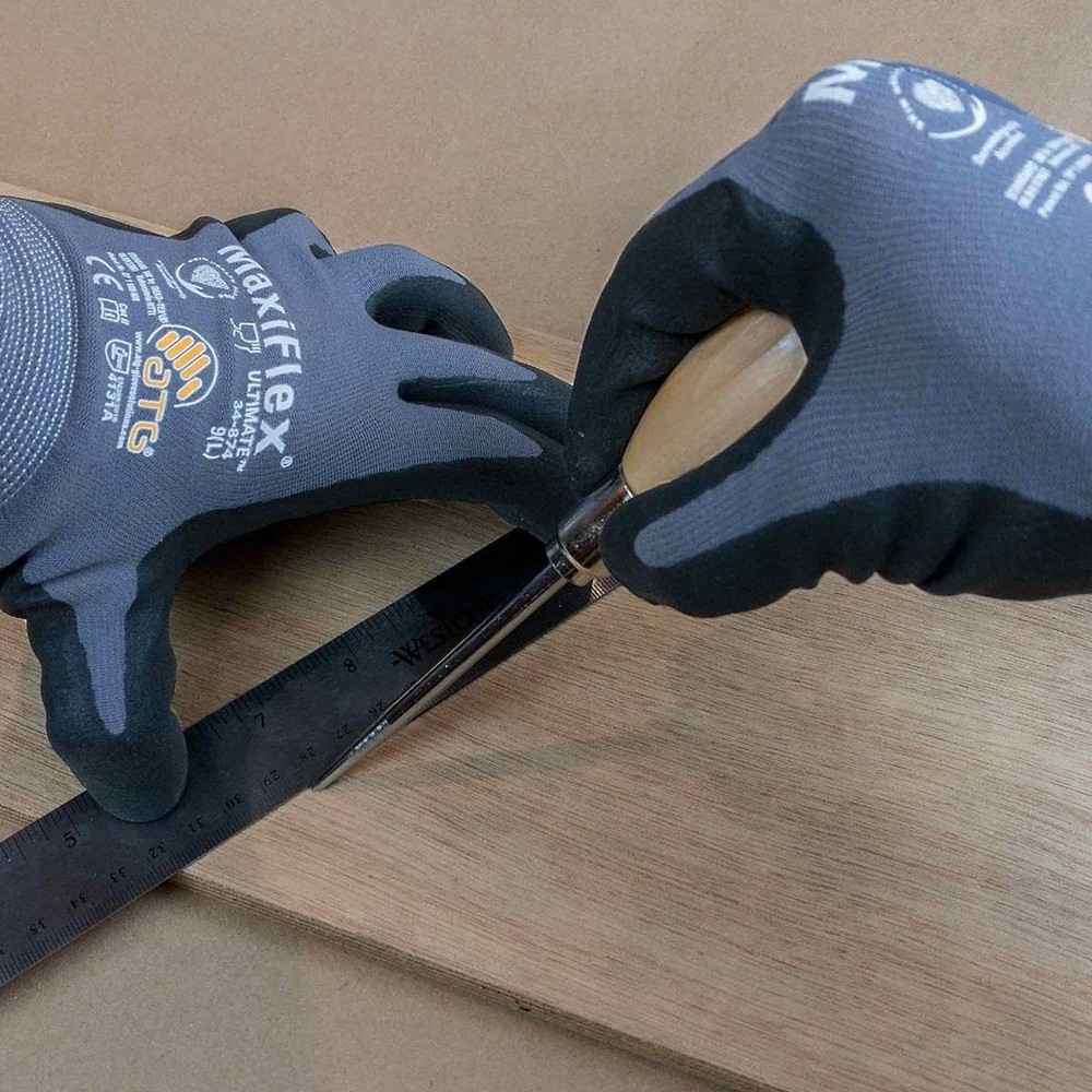 General Tools Scratch Awl Tool with Hardwood Handle - Scribe, Layout Steel