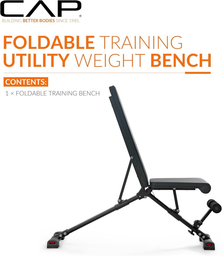 CAP Barbell Multi-Purpose Adjustable Utility Strength Training Weight Bench