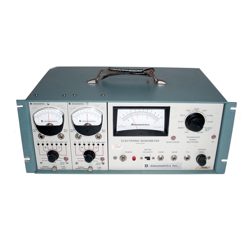 Datametrics 1014A Electronic Manometer w/(2) 1015 Signal Conditioner Modules