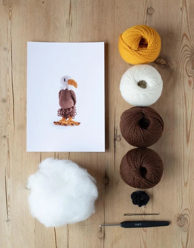 Toft ABRAHAM THE BALD EAGLE Crochet KIT