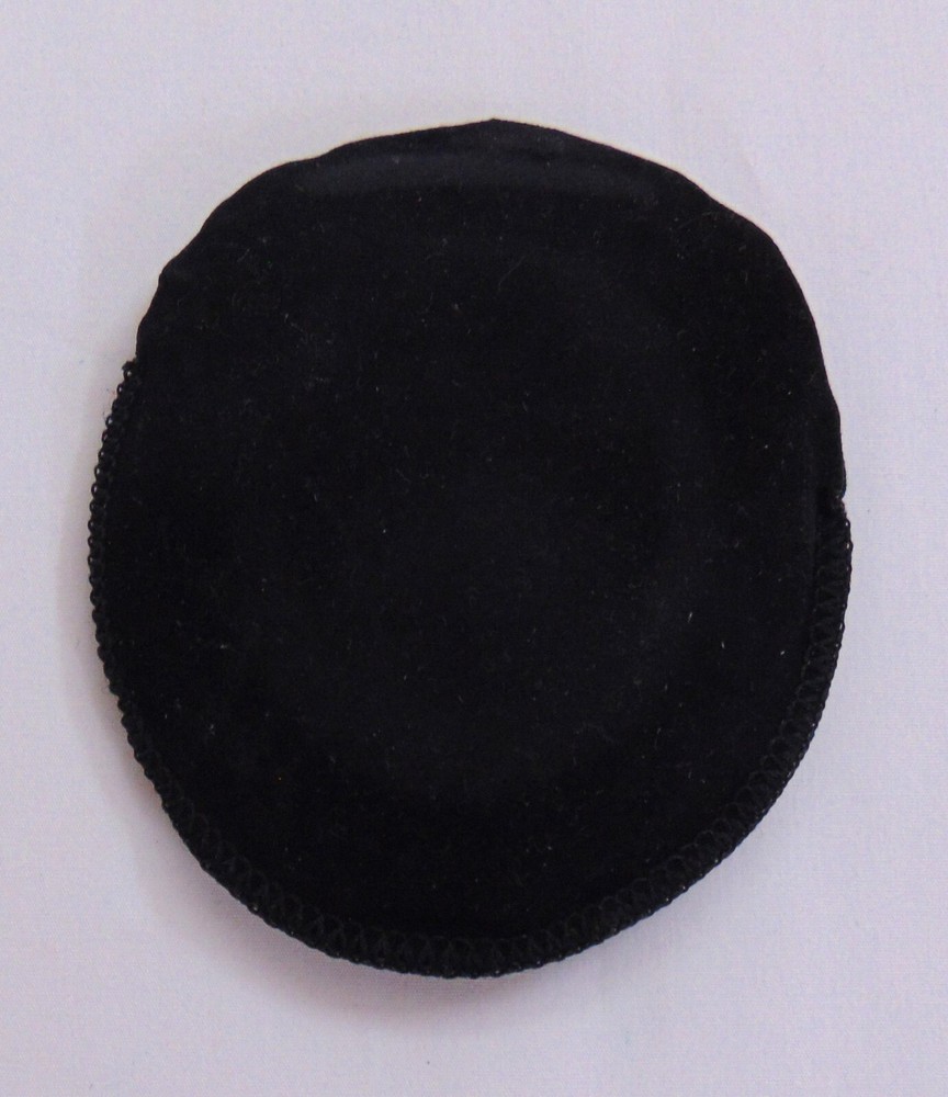 NIP Fernand Aubry Pocket Compact Mirror Felt Pouch Round