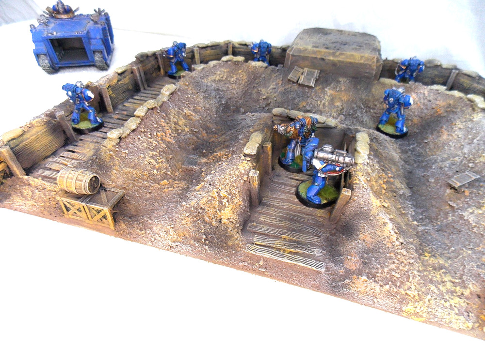 WARGAMING TERRAIN PAINTED ADVANCE ORDERS TRENCH SYSTEM