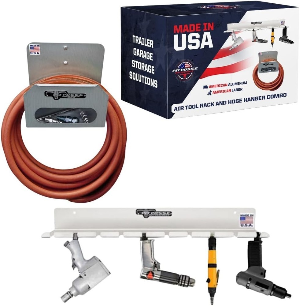 Aluminum Air Tool Storage Rack - Space-Saving Solution