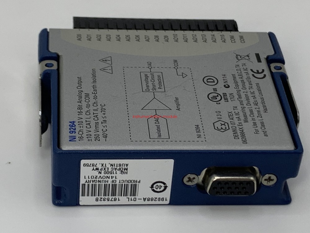 National Instruments NI 9264 cDAQ Analog Output Module with Spring terminals.