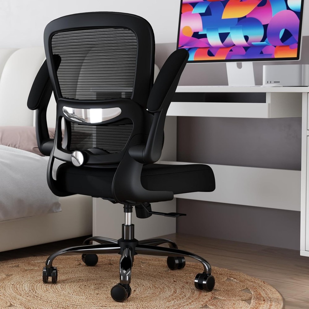 Adjustable Mesh Computer Chair with Rolling Wheels - Perfect for Gaming & Office