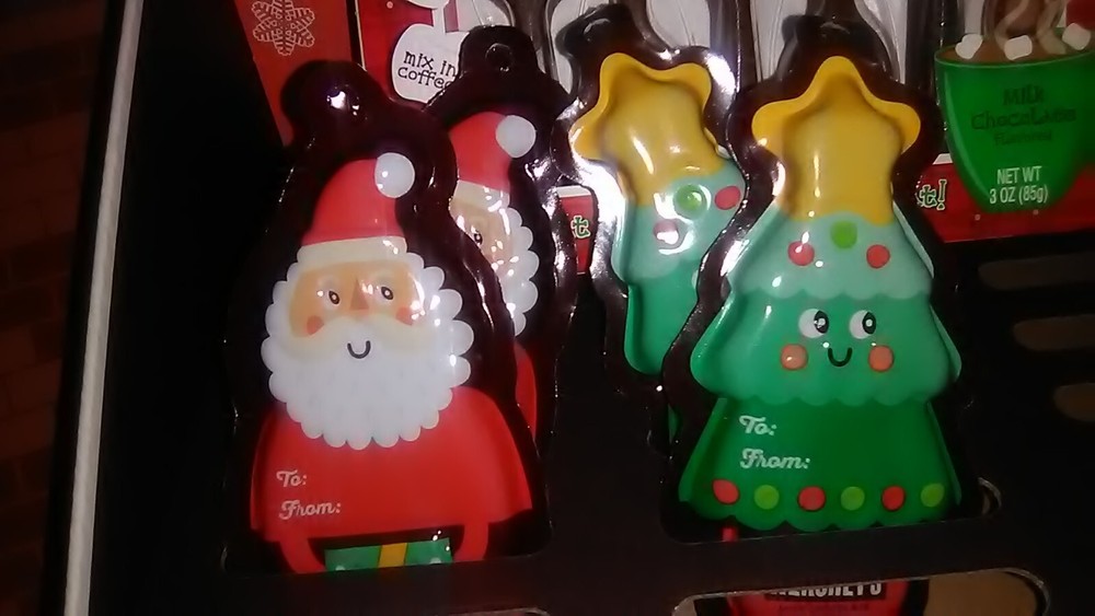 Hershey Chocolate Gift Tags~Choc Spoons~Holiday Box M&Ms~Lot 7 Stocking Stuffers