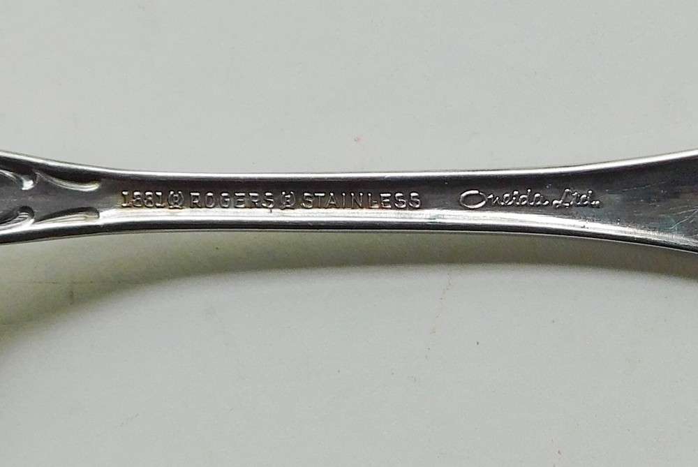 7 Soup Spoons Oneida True Rose Arbor Rogers Stainless Silverware Flatware