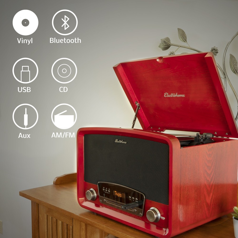 Electrohome Vinyl Record Player - 2 PACK