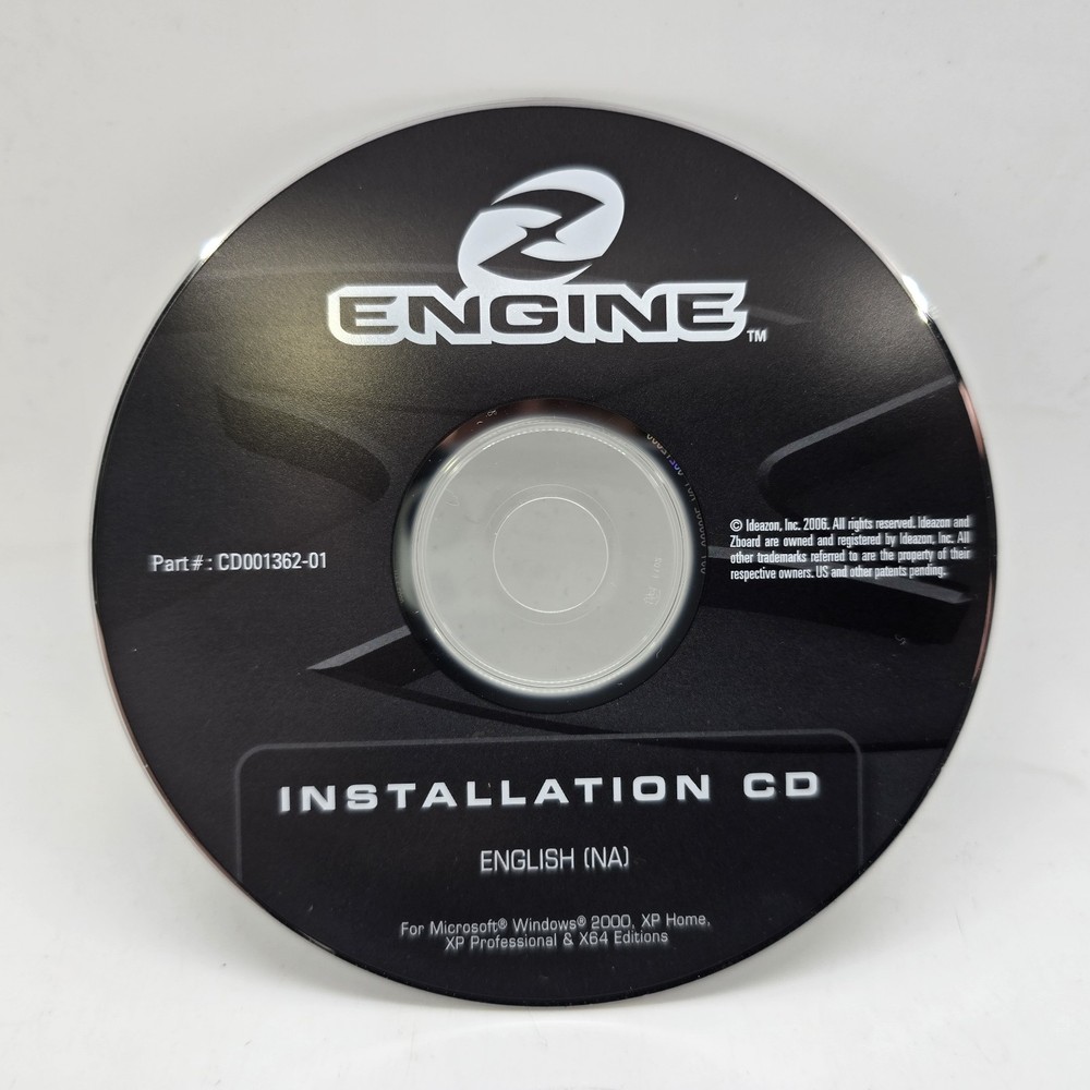 Ideazon Z Engine Installation CD PC Gaming Keyboard Driver Software
