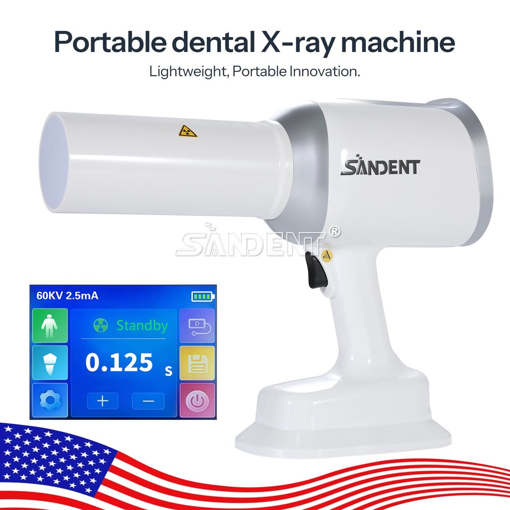X Handheld Mobile Dental Ray Unit Digital Imaging System Machine +Scatter Shield