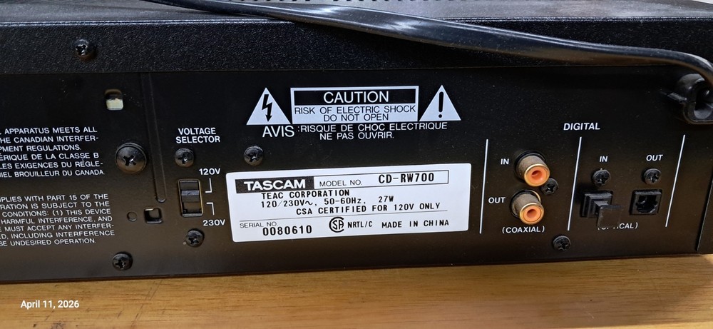 Tascam CD-RW700