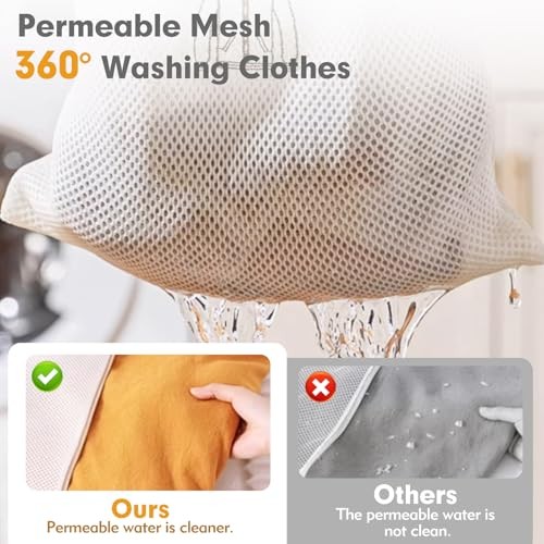 6-Piece Bag Double-layer thickened mesh laundry bags,Essential items at
