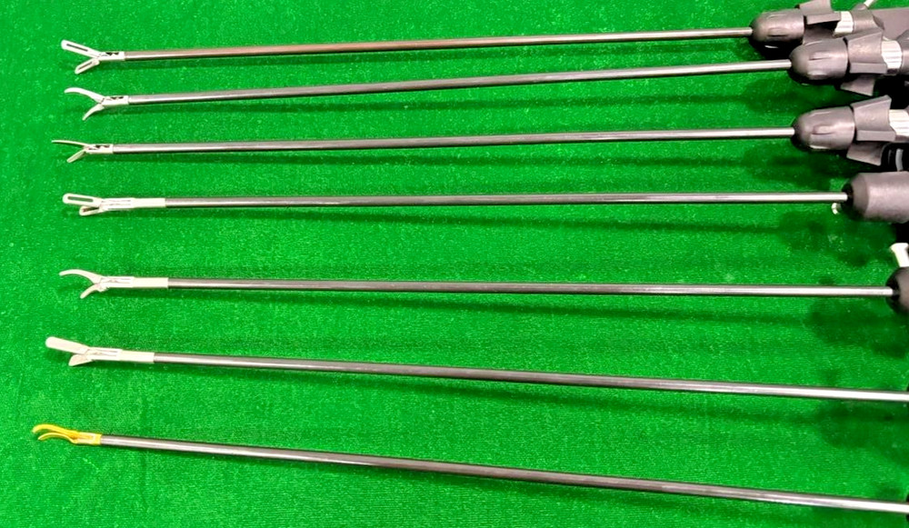 7pc Laparoscopic Monopolar/Bipolar Forceps 5mmx330mm Reusable Instruments