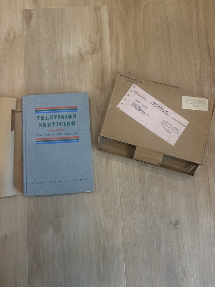 TELEVISION SERVICING BY W. H. BUCHSBAUM. 1954 Second Edition Original Packaging