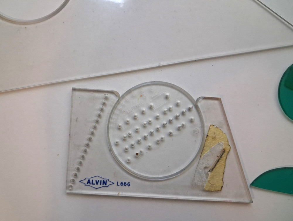 VTG Lot Architectural Engineer Engineering Drafting Templates Tools Stencils